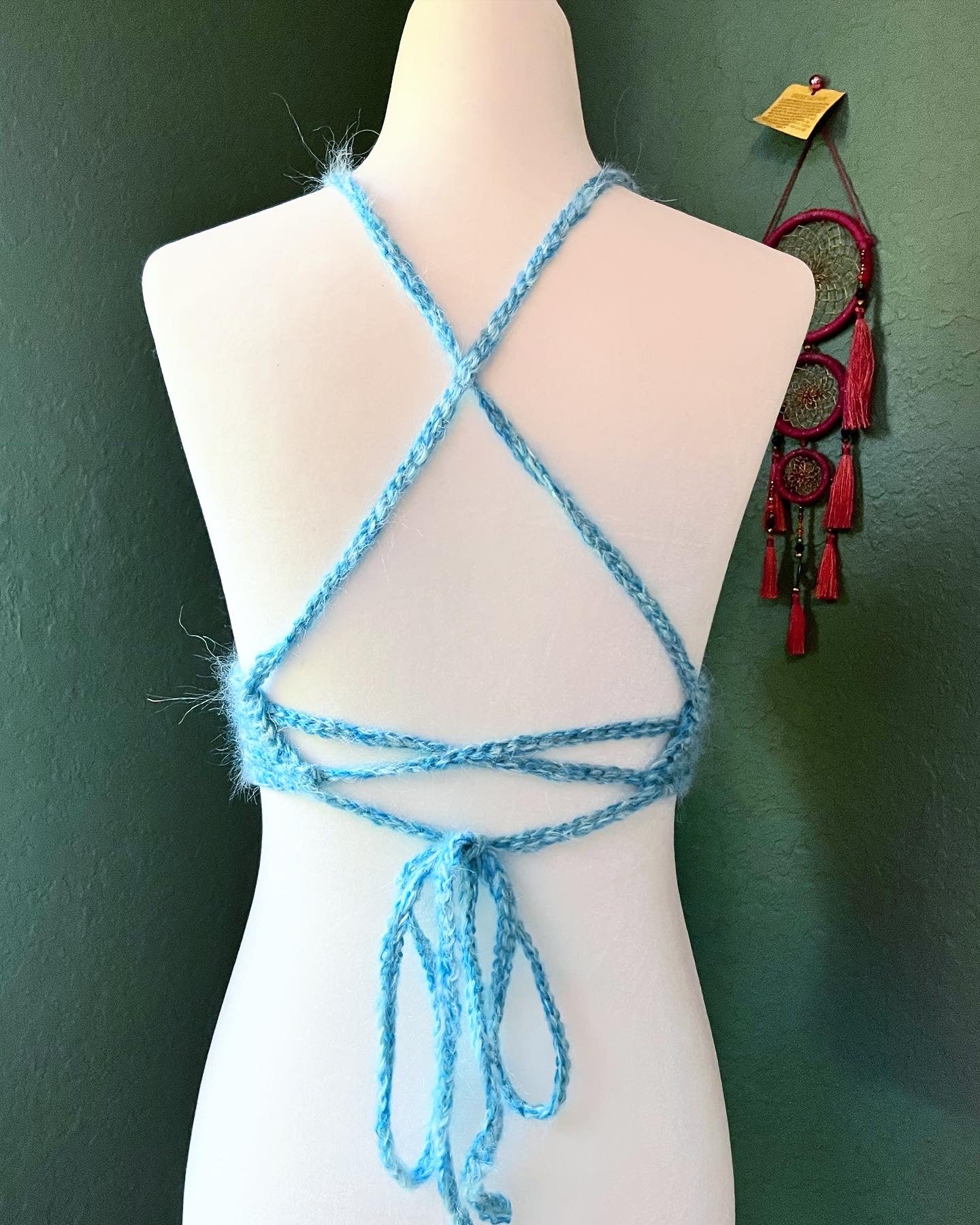 Caged Bralette - Mohair Blue