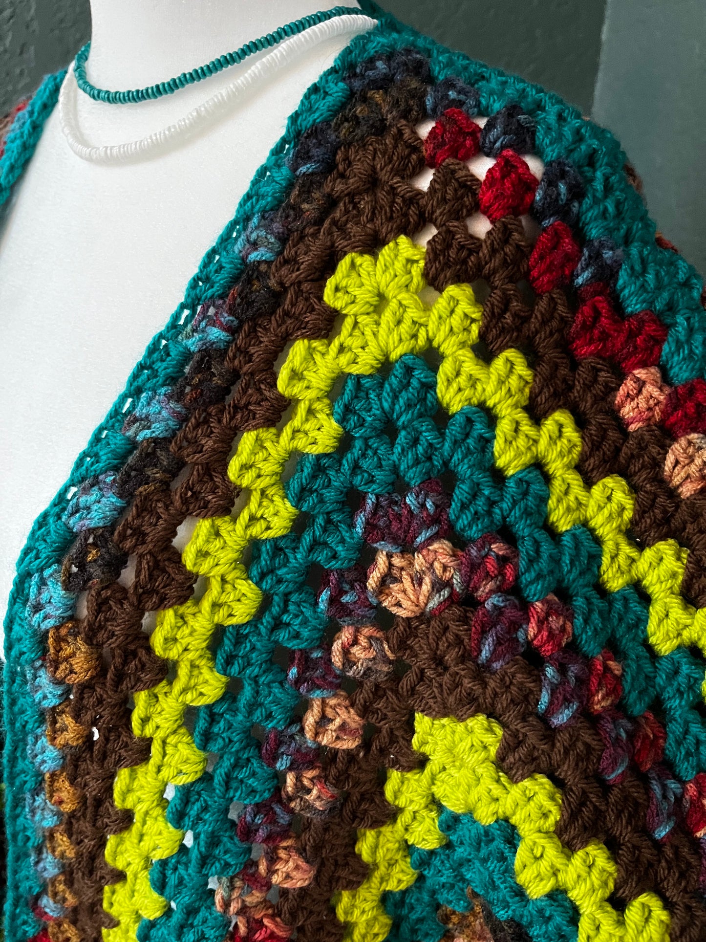 Chunky Cardigan - Rainbow Forest